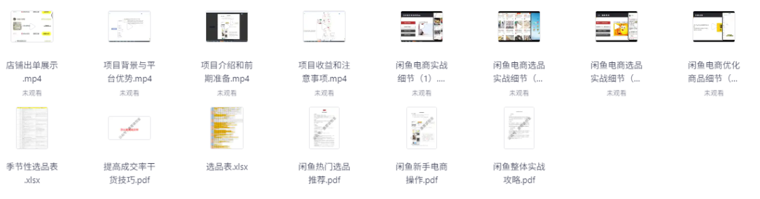 25年闲鱼电商小白高阶打法9.0