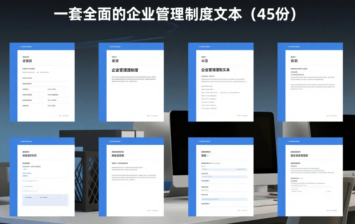 【资料】一套全面的企业管理制度文本(45份)doc 【资料】一套全面的企业管理制度文本(45份)doc