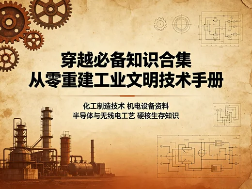 穿越必备硬核知识大全 工业制造与生存技术合集【2.5GB】 穿越必备硬核知识大全 工业制造与生存技术合集【2.5GB】