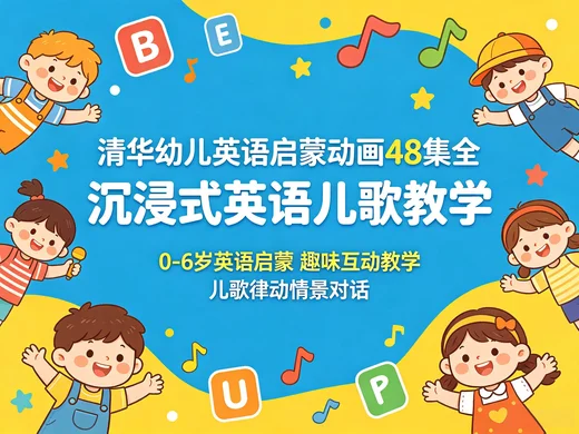 0-6 岁英语启蒙神器 清华幼儿英语动画 48 集完整版【19.2GB】 0-6 岁英语启蒙神器 清华幼儿英语动画 48 集完整版【19.2GB】