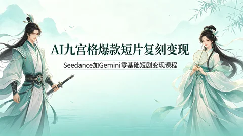 AI古风九宫格短视频变现全套教学资源【62.4MB】 AI古风九宫格短视频变现全套教学资源【62.4MB】