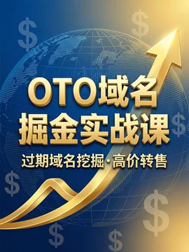 OTO域名掘金实战课:过期域名挖掘与高价转售全攻略【540.9MB】 OTO域名掘金实战课:过期域名挖掘与高价转售全攻略【540.9MB】