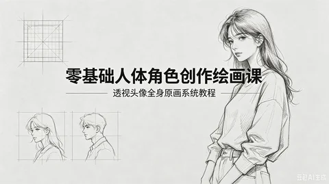 透视人体速写 线稿角色创作 百人设实战 含直播批改【11.9GB】 透视人体速写 线稿角色创作 百人设实战 含直播批改【11.9GB】