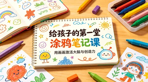 儿童涂鸦笔记 基础到创意表达全阶段 激发思维力 生活文字视觉化创作课【1.7GB】 儿童涂鸦笔记 基础到创意表达全阶段 激发思维力 生活文字视觉化创作课【1.7GB】