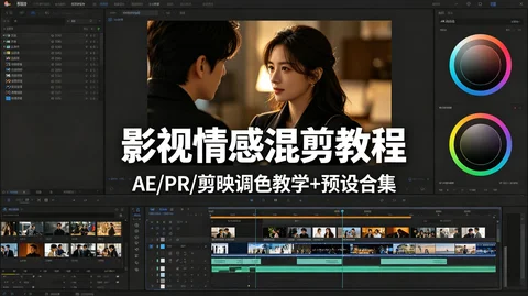 影视情感混剪实战课:AE+PR 剪映调色教学 + 预设合集【920.5MB】 影视情感混剪实战课:AE+PR 剪映调色教学 + 预设合集【920.5MB】
