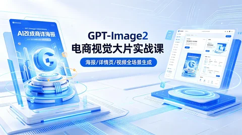 AI 视觉创作全流程教程:GPT-Image2 一键生成海报 + 电商图 + 分镜视频【859.2MB】 AI 视觉创作全流程教程:GPT-Image2 一键生成海报 + 电商图 + 分镜视频【859.2MB】