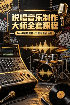 说唱编曲大师制作系统课:beat 编曲、混音处理、风格融合完整教学【5.4GB】 说唱编曲大师制作系统课:beat 编曲、混音处理、风格融合完整教学【5.4GB】
