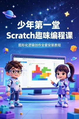 Scratch 少儿趣味编程全套课:Windows 安装包 + 星空主题项目实操教学【1.2GB】 Scratch 少儿趣味编程全套课:Windows 安装包 + 星空主题项目实操教学【1.2GB】