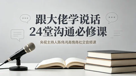 央视主持人24节说话套路课 社交共情幽默音频【367MB】 央视主持人24节说话套路课 社交共情幽默音频【367MB】