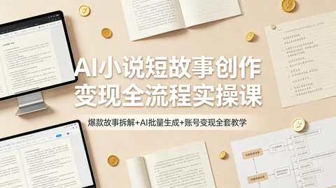 AI 短故事赚钱系统课 选题拆解脚本生成账号运营全套教学资源【934.6MB】 AI 短故事赚钱系统课 选题拆解脚本生成账号运营全套教学资源【934.6MB】