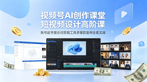 视频号AI创作高阶课:IP定位+提示词+即梦Seedance+剪映 爆款案例实操【995MB】 视频号AI创作高阶课:IP定位+提示词+即梦Seedance+剪映 爆款案例实操【995MB】