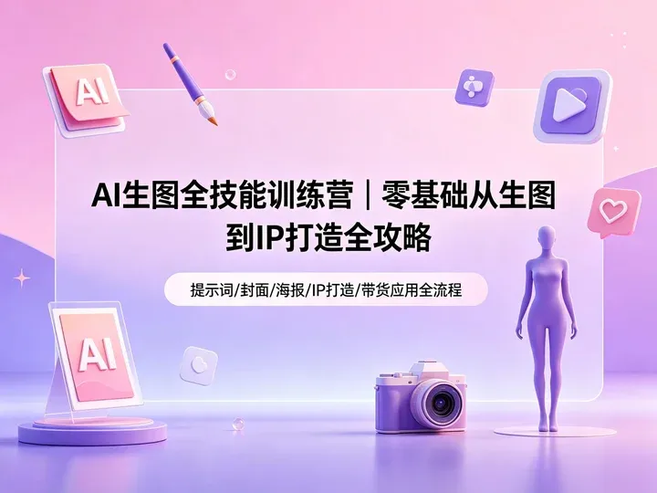 AI 生图全技能训练营|零基础从生图到 IP 打造全攻略【2.4GB】 AI 生图全技能训练营|零基础从生图到 IP 打造全攻略【2.4GB】(2)