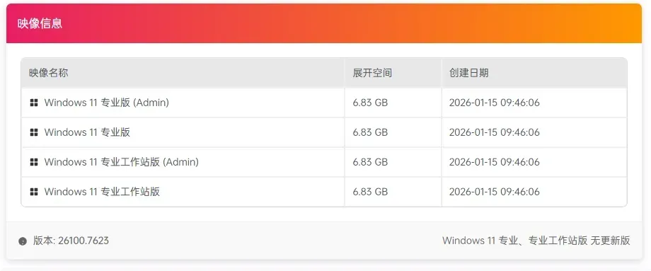 Windows11 24H2正式版 x64 [纯净精简版][2.79G]