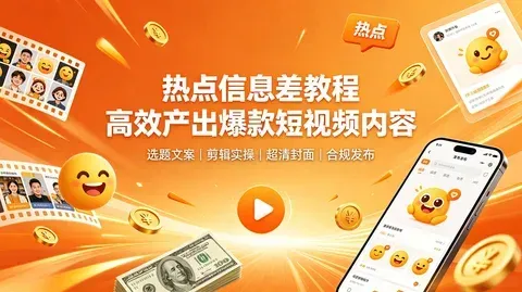 自媒体短视频热点内容变现实战课【52.2MB】