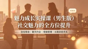 男性社交魅力提升：话术表达＋形象气质＋情感关系【3.1GB】