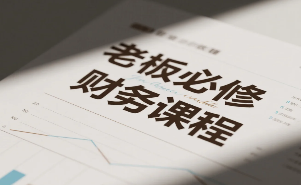 【教程】老板必修财务课程