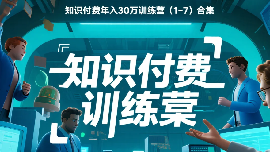 【教程】知识付费年入30万训练营（1-7）合集