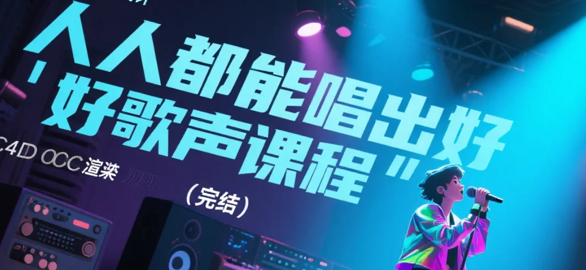 【课程】人人都能唱出好歌声课程（完结）mp4 [2.6GB]