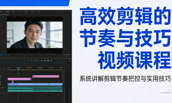 【艾美奖提名剪辑师】讲述高效剪辑的节奏与技巧 视频课程 mp4【5.2GB】