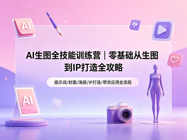 AI 生图全技能训练营｜零基础从生图到 IP 打造全攻略【2.4GB】（2）