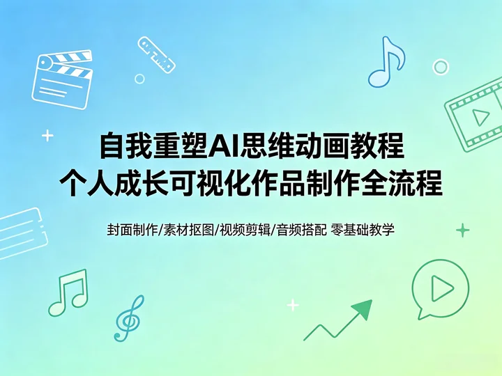 成长向 AI 动画｜从制作到发布的完整实操课【68.8MB】