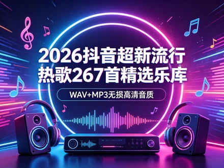 2026 年度网红热歌库 高清双格式车载休闲听歌资源【12.1GB】