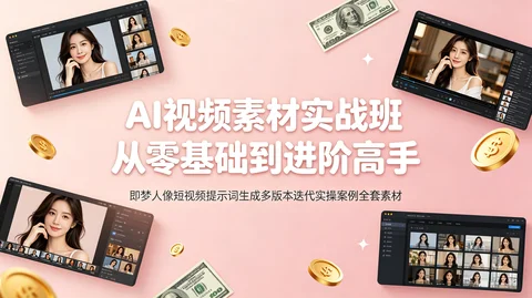 即梦AI视频实战:提示词生成+成片修改+调试样片 实操案例【213.7MB】 即梦AI视频实战:提示词生成+成片修改+调试样片 实操案例【213.7MB】