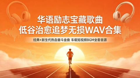 华语励志金曲:经典老歌+网红热门+低谷治愈 WAV无损高音质【1.9G】 华语励志金曲:经典老歌+网红热门+低谷治愈 WAV无损高音质【1.9G】