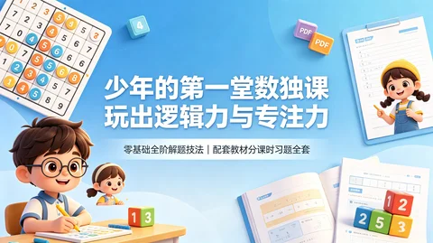 儿童数独逻辑思维训练教程 【1.2G】 儿童数独逻辑思维训练教程 【1.2G】