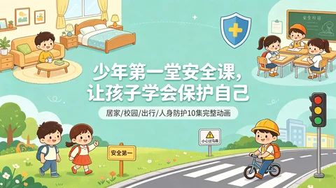 少儿安全启蒙动画:校园霸凌+居家隐患+防性侵+出行运动 自我保护全覆盖【1.3GB】 少儿安全启蒙动画:校园霸凌+居家隐患+防性侵+出行运动 自我保护全覆盖【1.3GB】
