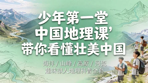 少年中国地理启蒙:海洋山川+高原河流+地貌人文+趣味动画 通俗讲解【1.3GB】 少年中国地理启蒙:海洋山川+高原河流+地貌人文+趣味动画 通俗讲解【1.3GB】